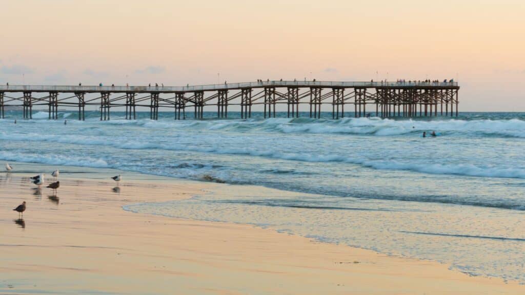 Pier On The California Coast