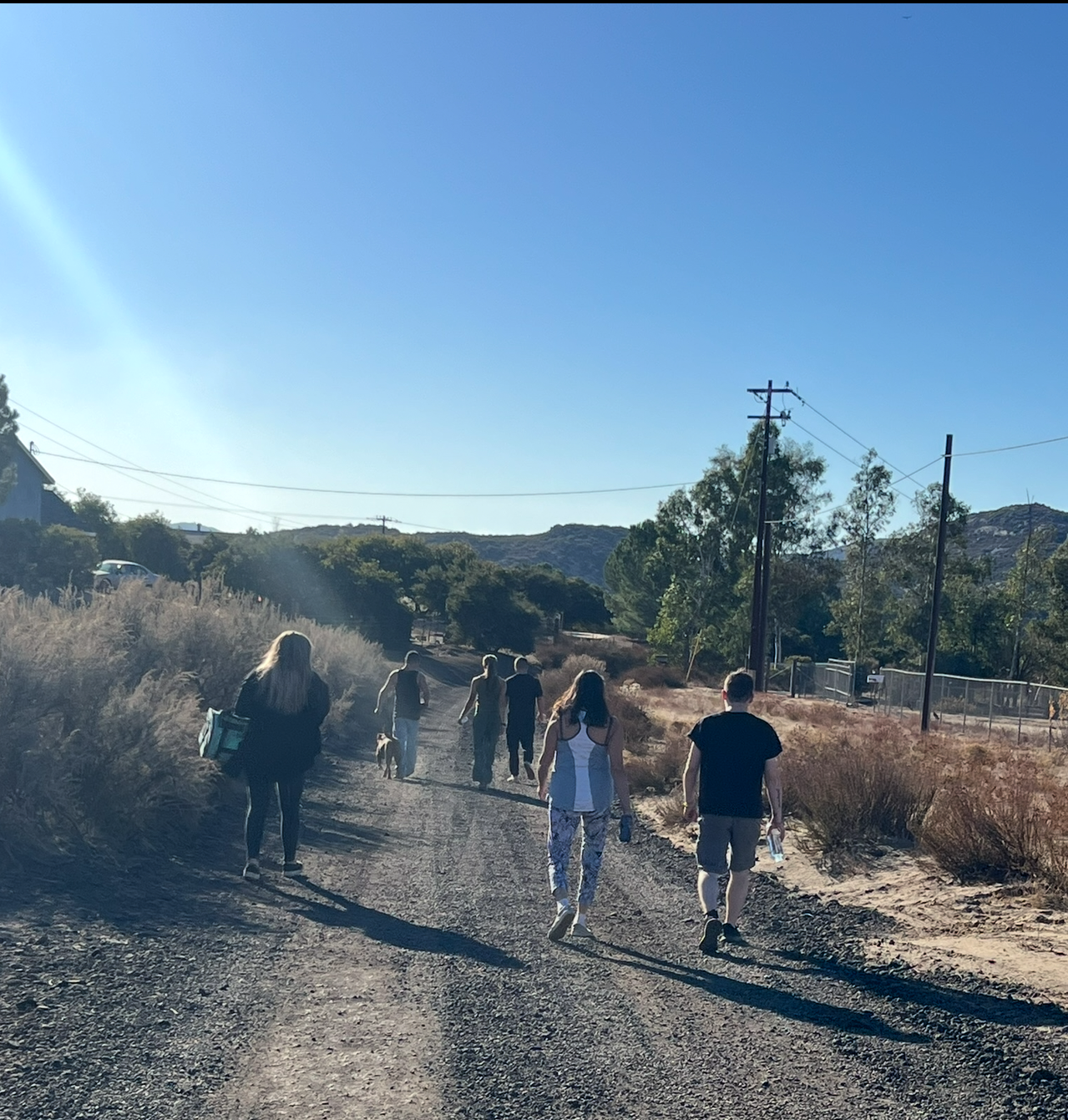 San Diego detox center nature walk with Coastal Detox of Southern California